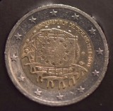 Moneda 2 Euro Germania 2015 D, 30 ani Drapel European, Circulata