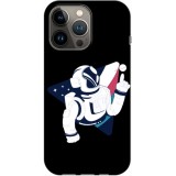 Husa compatibila cu Apple iPhone 14 Pro model Space Baller, Silicon, TPU, Viceversa, Transparent, Carcasa