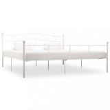 Cumpara ieftin Cadru de pat, alb, 180 x 200 cm, metal