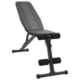 Cumpara ieftin Banca de greutăți reglabilă pliabilă 230 kg oțel negru