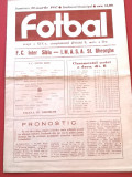 Program meci fotbal FC INTER SIBIU - IMASA SFANTU-GHEORGHE (22.03.1987)