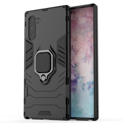 Husa Telefon Plastic Samsung Galaxy Note 10 n970 Magnetic Ring Black foto
