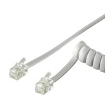 Cablu telefonic receptor spiralat RJ10 2m 4 pini 4 contacte Goobay