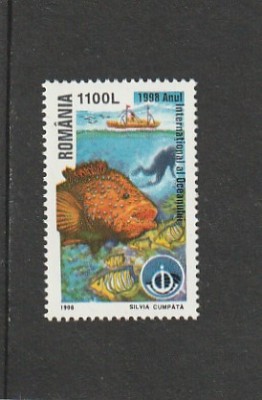 ROMANIA 1998 LP 1464 ANUL INTERNATIONAL AL OCEANULUI MNH NESTAMPILAT foto