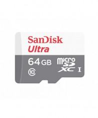 Micro secure digital card sandisk 64gb clasa 10 reading speed: foto