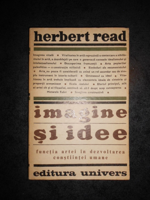HERBERT READ - IMAGINE SI IDEE