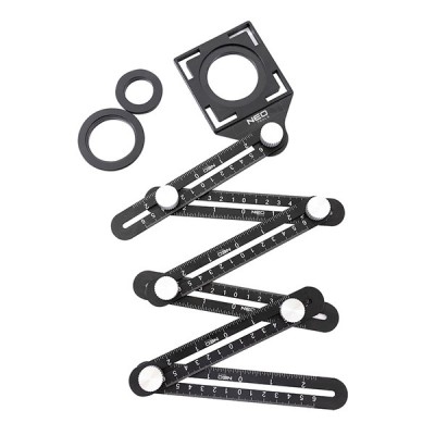 Rigla unghiulara cu 6 brate mobile NEO TOOLS 72-351 HardWork ToolsRange foto