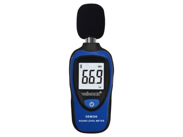 Aparat măsurare intensitate sonoră VELLEMAN LCD 3,5 cifre 30-130dB