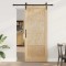Ușa glisantă Manual Natural și negru 86 x 211 cm
