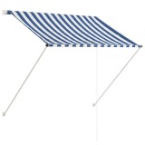 Copertina retractabila, albastru si alb, 150 x 150 cm