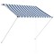 Copertina retractabila, albastru si alb, 150 x 150 cm
