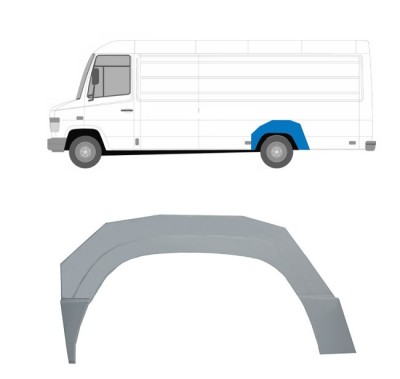 Segment exterior reparatie aripa spate Mercedes 512d-814 Da, (Vario) 09.1996-, spate, Stanga foto