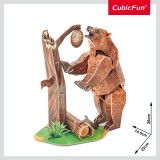 Cumpara ieftin Cubic Fun - Puzzle 3D urs maro 88 piese