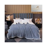 Cumpara ieftin Patura Cocolino cu Blanita pentru Pat Dublu, Albastra - SIPRZ05