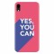 Husa silicon pentru Apple Iphone XR, Yes You Can