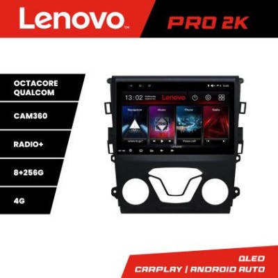 Navigatie Ford Mondeo 2013-2020 Lenovo Kit-377 8 core QLED 2K 8+256 360 Android Waze USB Navigatie Internet Youtube Radio CarStore Technology foto