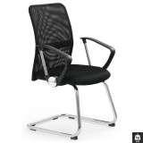 Scaun vizitator mesh HM Vire Skid negru