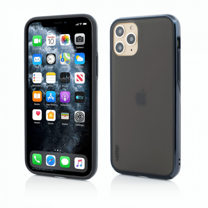Husa Vetter pentru iPhone 11, Clip-On Hybrid, Dual Edge and Matte Back Cover, Negru