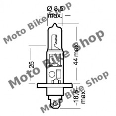 MBS Bec far H1 12V55W P14,5S, Cod Produs: MBS645 foto