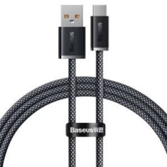 Cablu alimentare si date Baseus, Dynamic Fast Charging Data Cable pt. smartphone, USB (T) la USB Type-C (T), 100W, braided, 1m, gri