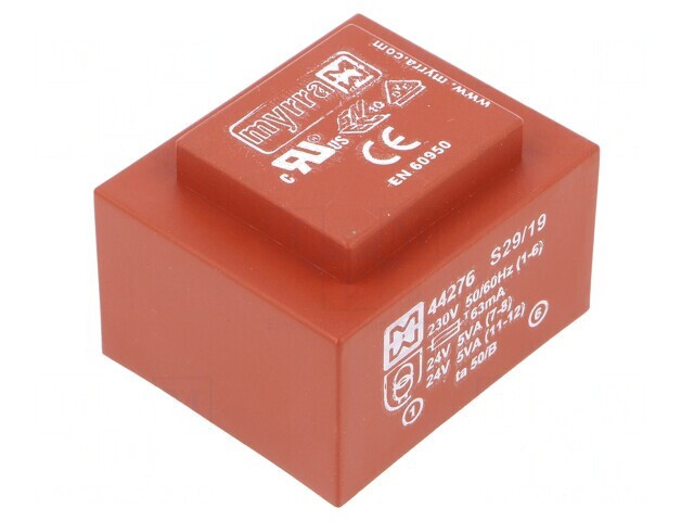 Transformator &icirc;ncapsulat 10VA 230V AC 24V 208mA PCB