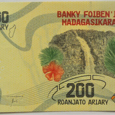 BANCNOTA EXOTICA 200 ARIARY - MADAGASCAR, anul ND *cod 632 B = UNC