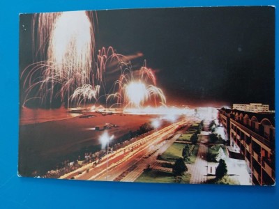 CPIB 23085 CARTE POSTALA - NOAPTEA LA MANGALIA, CIRCULATA, 1978, STAMPILE, TIMBRU foto