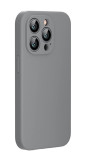 Husa de protectie din silicon pentru Apple iPhone 11 Pro Max, SoftTouch, interior microfibra, Bej