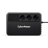 UPS CYBER POWER Line Int. fara management, 650VA/ 360W, AVR, 3 x socket Schuko, indicatie status cu LED, 1 x baterie 12V/5Ah, Backup: 21-35 min, incar