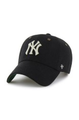 47 brand șapcă de baseball din amestec de l&acirc;nă MLB New York Yankees culoarea negru, B-GLDAG17WIS-BK