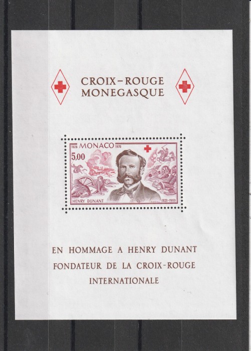 Omagiu fondatorului Crucii Rosii Henry Dunant .Monaco !!