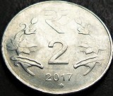 Cumpara ieftin Moneda 2 RUPII - INDIA, anul 2017 * cod 4530, Asia