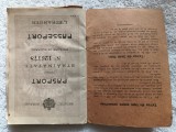 Raritate ,PASAPORT PENTRU STRAINATATE ANUL 1916, ANNA HETTER,Sankt Petersburg,Odesa,Rusia, cu stampile splendide