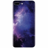 Husa silicon pentru Apple Iphone 7 Plus, Purple Space Nebula