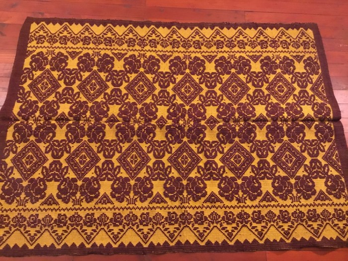 arta / traditie / rustic / design - Cuvertura , Macat , Scoarta , Patura taraneasca realizata manual la razboiul de tesut !