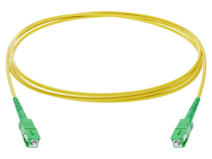 Patch cord fibră optică SC/APC 3m galben