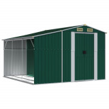 Cumpara ieftin Sopron de gradina, verde, 277x279x179 cm, otel zincat