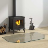 Cumpara ieftin Placa de sticla pentru semineu Transparent 100 x 60 cm Sticla