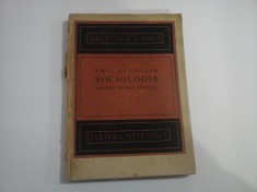 EMIL DURKHEIM (STARE ACCEPTABILA) - SOCIOLOGIA - REGULELE METODEI SOCIOLOGIECE - BIBLIOTECA SOCIALA - CULTURA NATIONALA