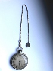 LANT ARGINT CEAS DE BUZUNAR 26 CM foto