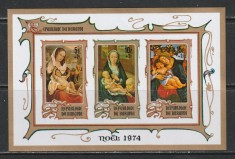 Burundi 1972 - Craciun NEDANTELATA M/S 1v MNH