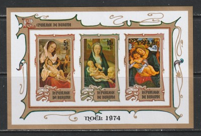 Burundi 1972 - Craciun NEDANTELATA M/S 1v MNH foto