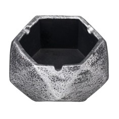Scrumiera hexagonala, Kopenpal, Ceramica, Argintiu, 10.5x10.5x5 cm