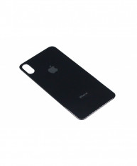 Capac Baterie Apple iPhone XS Max Negru, cu gaura pentru camera mare foto