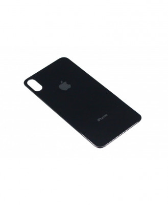 Capac Baterie Apple iPhone X Negru, cu gaura pentru camera mare foto