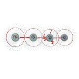 Grebla tip soare cu 4 rotoare &Oslash; 1400mm