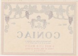 Etichetă sticlă coniac Simon Leib Majer Bistrița 980 ml 45%