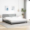 VidaXL Cadru de pat fără saltea, gri deschis, 180x200 cm, textil 3310405