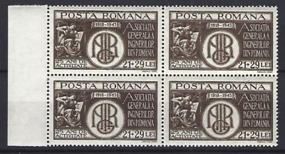 Romania 1943 - Lp 157 - A.G.I.R. - bloc de 4 - MNH*** foto