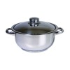 Oala Zilan ZLN-7260 inox cu capac diametru 26 cm, capacitate 8 L, Floria